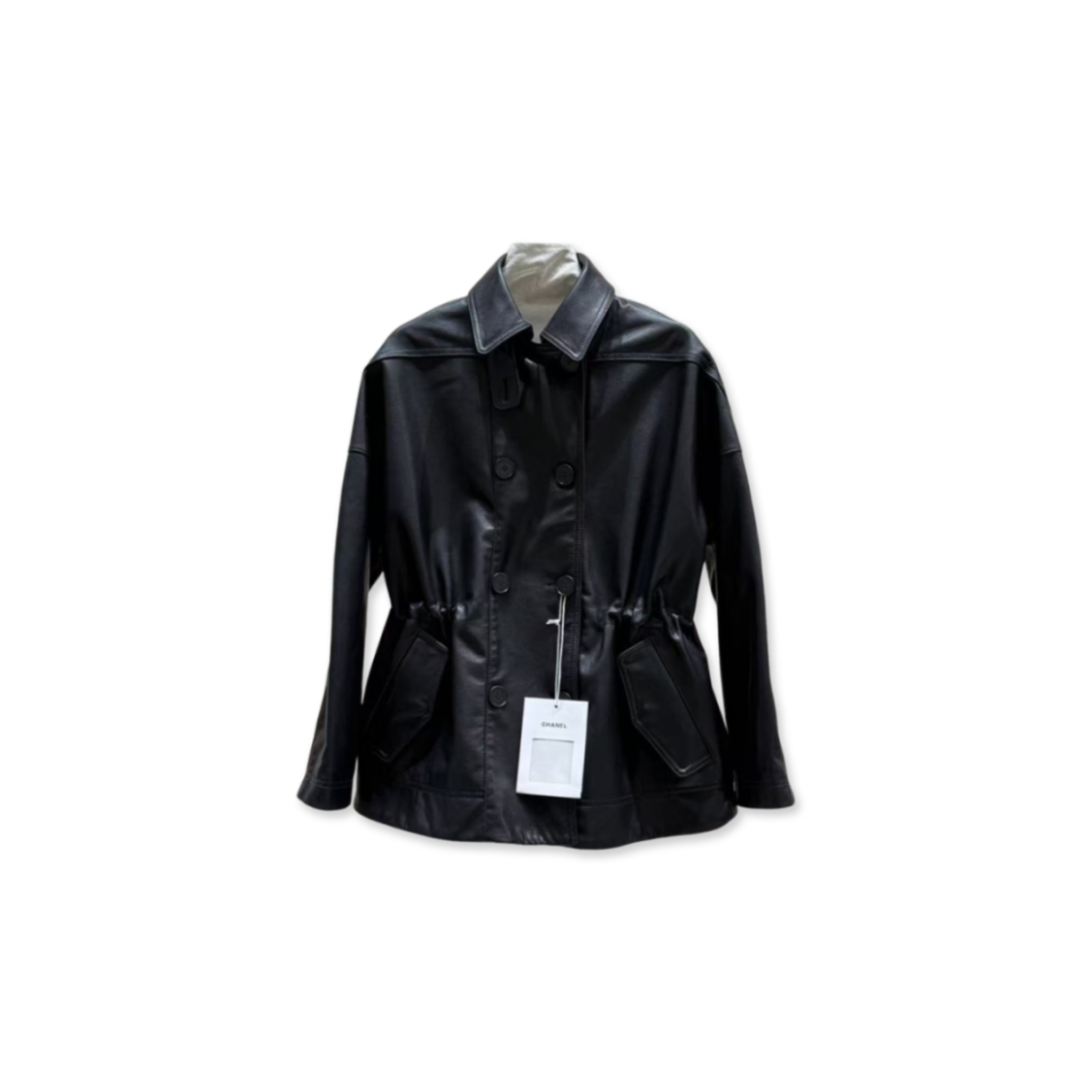Ch**el black leather jacket